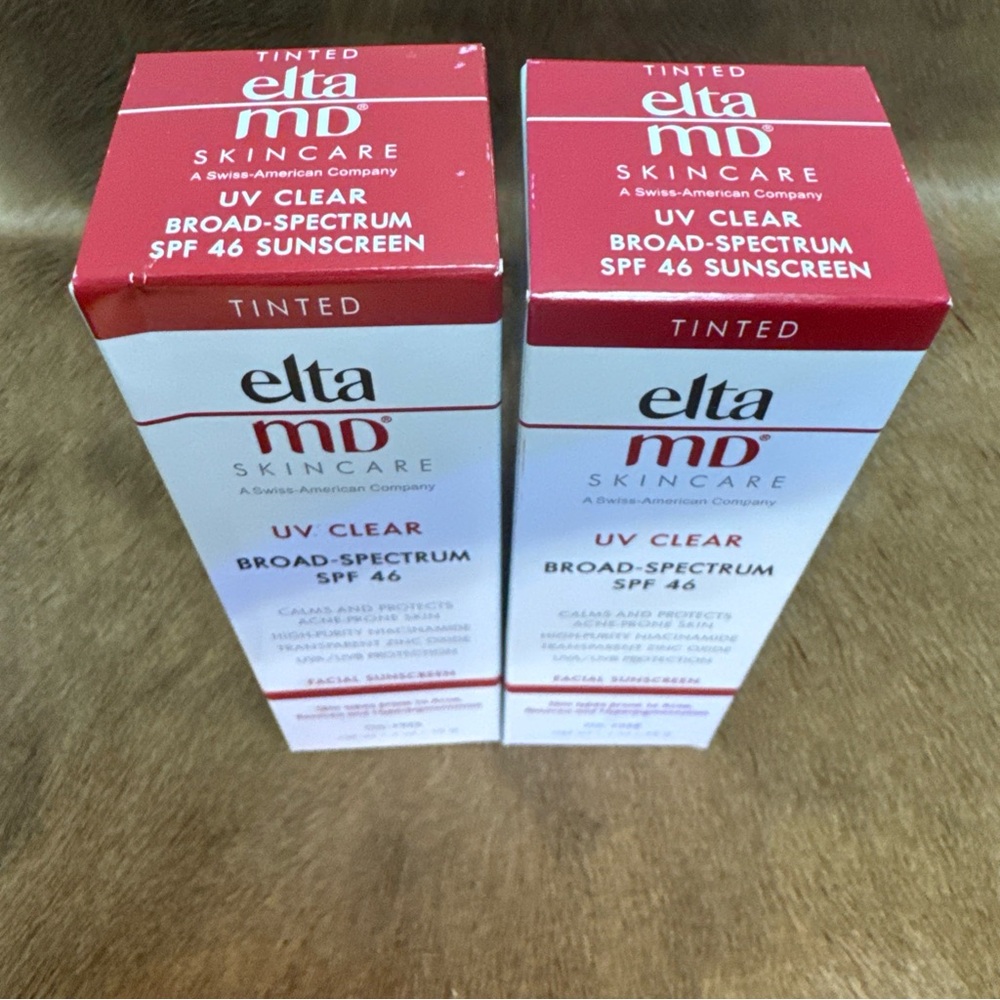 2 X Elta MD UV Clear TINTED Broad-Spectrum Facial Sunscreen SPF 46 1.7 Oz New - Picture 13 of 16